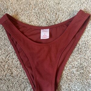 Xhilaration Ribbed Bikini Bottom in Rust
